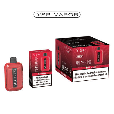 500mAh 15ml 10000 Puff Vape de type C boîte de recharge de vape avec écran