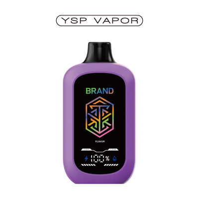 5% de nicotine 15000+ Bouffées AIO Dispositif 15 ml Grand écran Airflow réglable E Vaporisateur Personnalisé 10+ saveurs