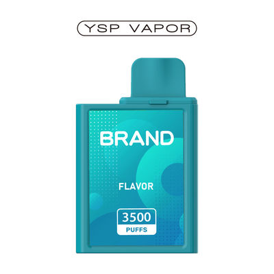 6 ml 3500 bouffées de vapotage rechargeable avec système de vapotage rempli de vapotage aromatisé