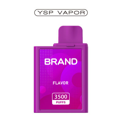 6 ml 3500 bouffées de vapotage rechargeable avec système de vapotage rempli de vapotage aromatisé