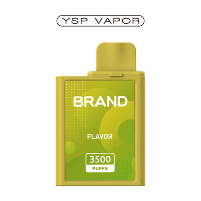 6 ml 3500 bouffées de vapotage rechargeable avec système de vapotage rempli de vapotage aromatisé