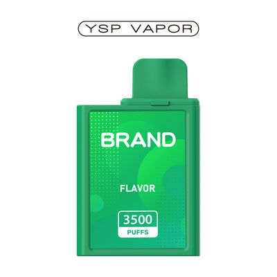 6 ml 3500 bouffées de vapotage rechargeable avec système de vapotage rempli de vapotage aromatisé