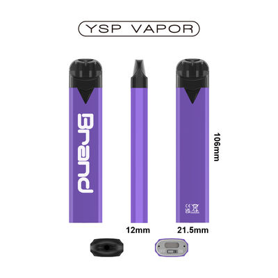 600puffs TPD Dispositif conforme à la Vape Dispositif à capsule jetable Flux d'air réglable