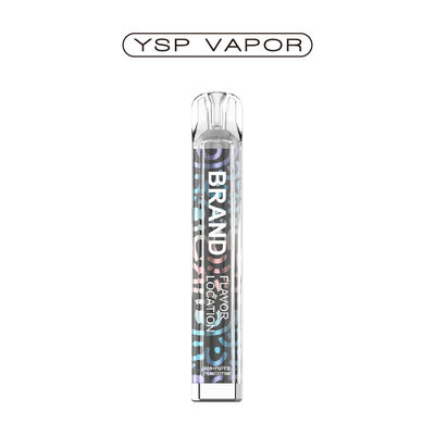 800 puffs 2 ml poudre de jus de fumée vapeur E cigarette vapeur 400mAh vaporisateur jetable