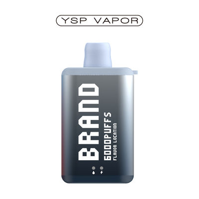10 ml 6000 Puff Vape E Cigarette Boîte de vapotage rechargeable jetable