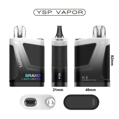 16000 bouffées de vapotage jetable 2% stylo de vapotage de nicotine rechargeable