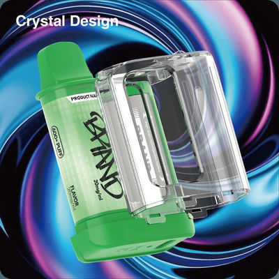 600 puffs 2ml TPD Système de capsule prérempli Batterie amovible et vapotage conforme à l'UE Recyclage convivial et écologique